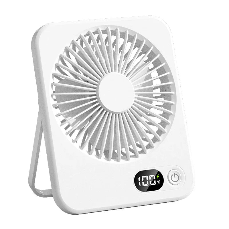 Ventilador de Escritorio Portátil, Ventilador Recargable USB 180 °