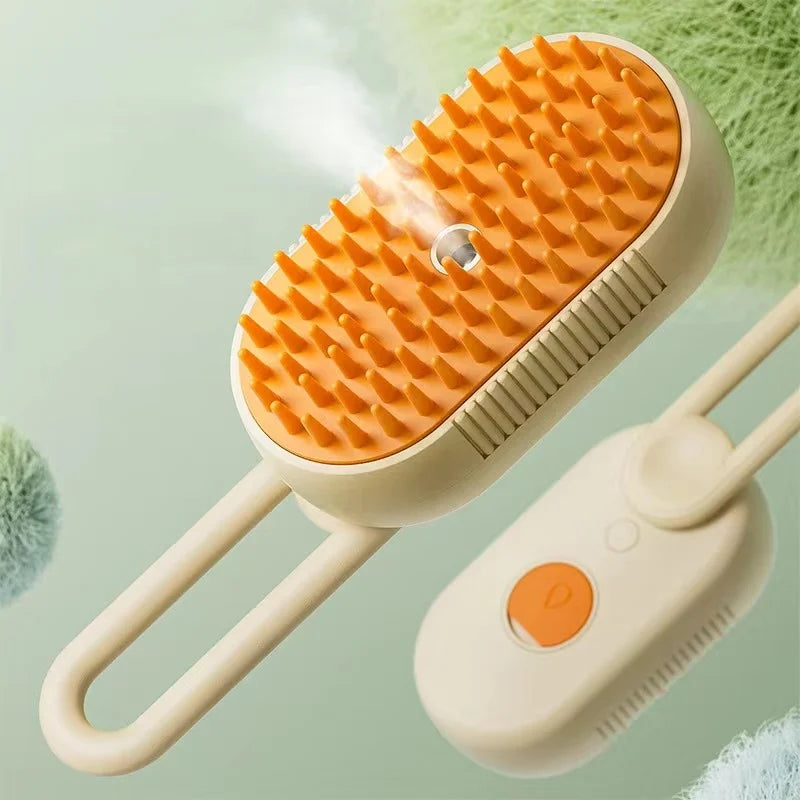 Cepillo de pelo 3 en 1 para perros y gatos, cepillo eléctrico de limpieza para mascotas