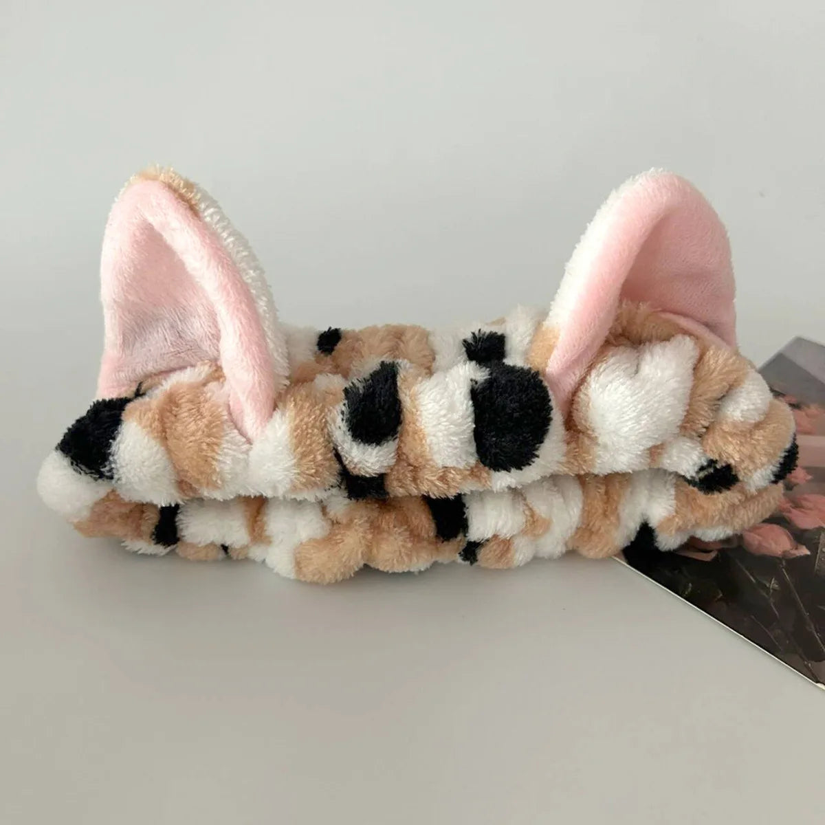 Set Spa 3 Piezas Diadema + Muñequeras Gato Leopardo