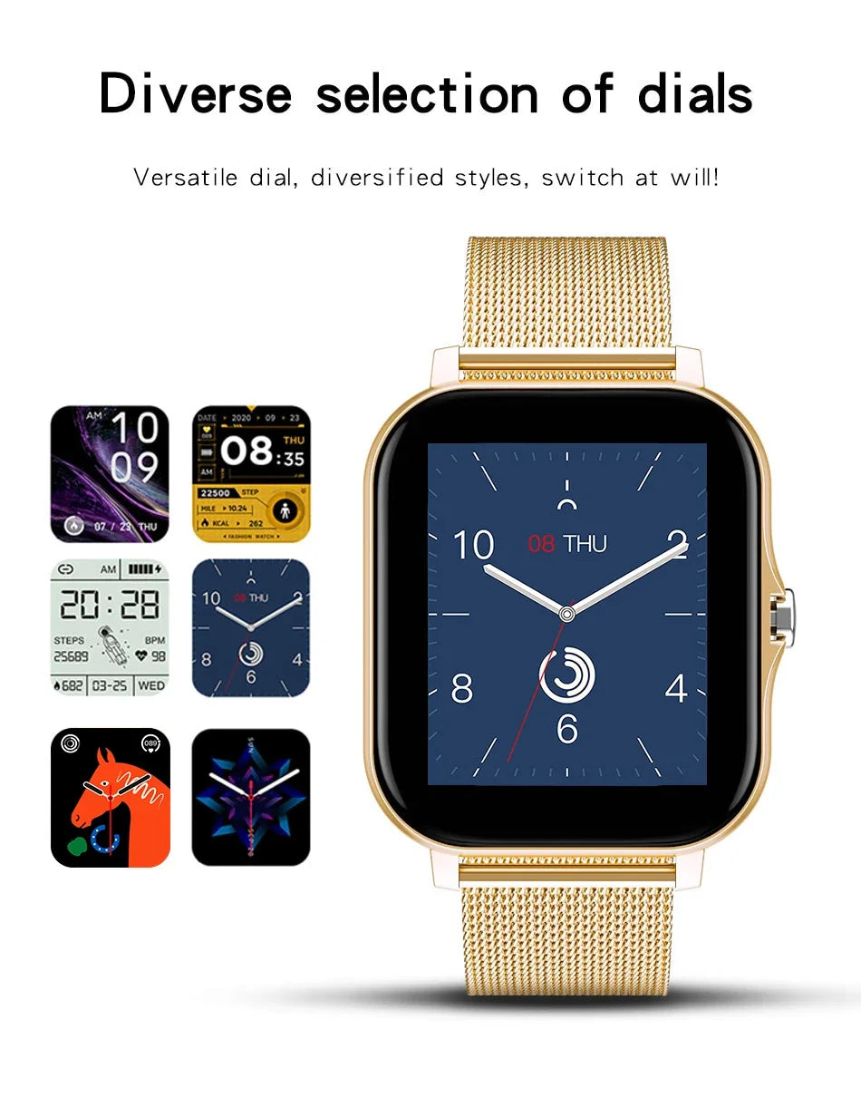 Smartwatch Bluetooth con Pantalla a Color y Monitoreo de Salud