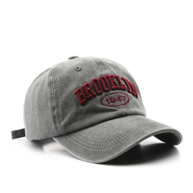 Gorras de béisbol Retro brooklyn Bordado de letras