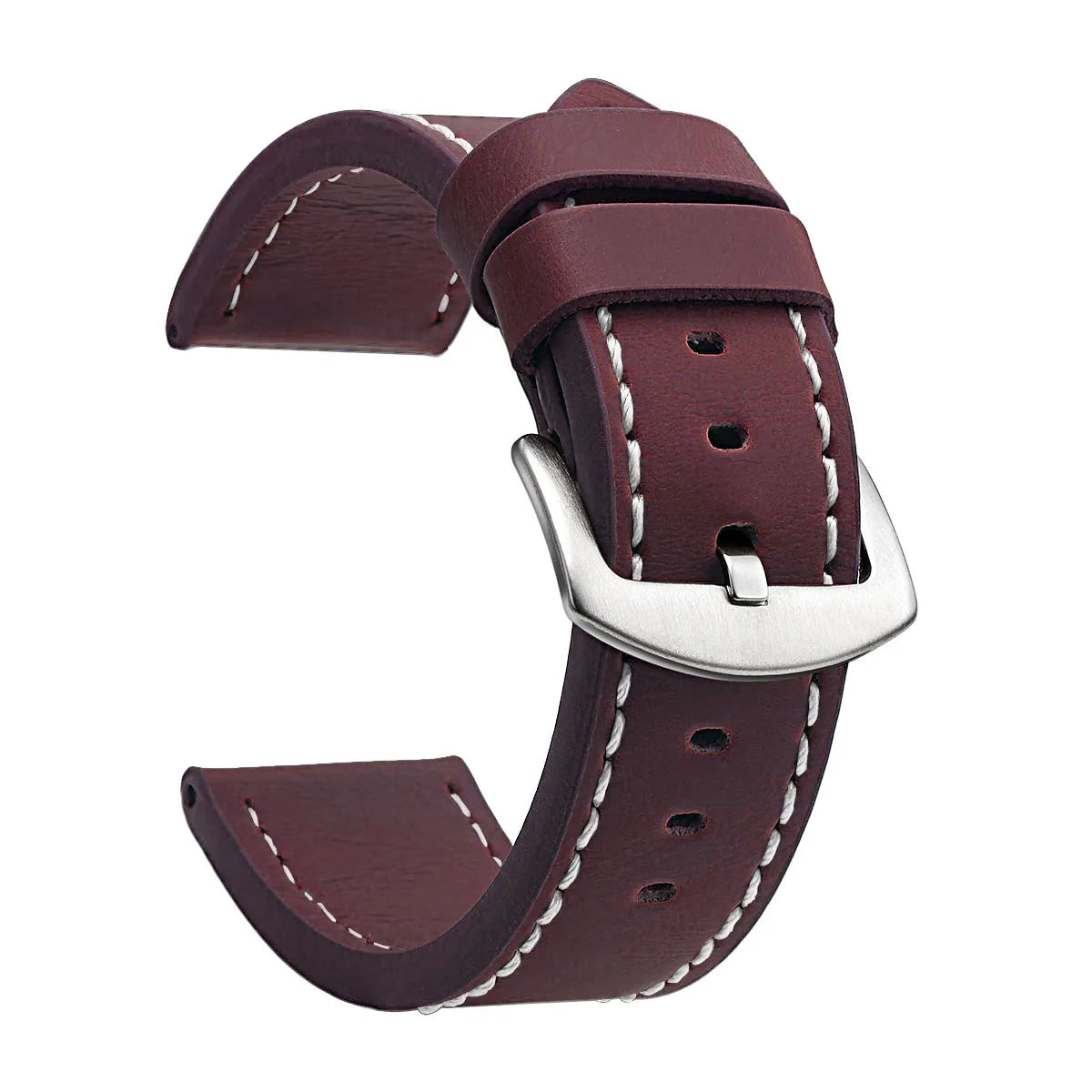 Correa Vintage de Piel SAMCO para Reloj con Hebilla de Acero inoxidable