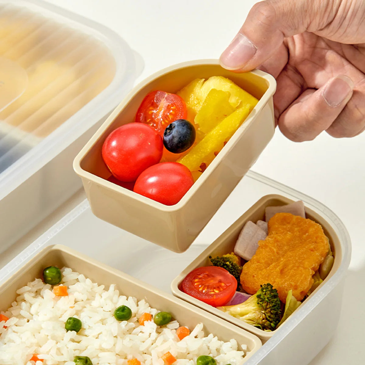 Fiambrera Bento 3 Compartimentos para Microondas