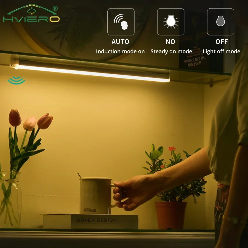 Luz LED con Sensor de Movimiento Recargable USB