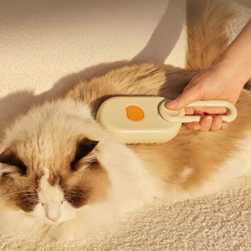 Cepillo de pelo 3 en 1 para perros y gatos, cepillo eléctrico de limpieza para mascotas