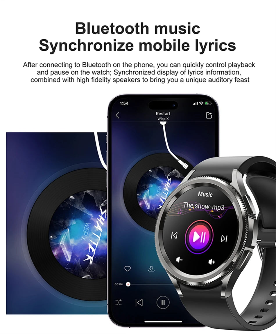 Smartwatch Deportivo 2025 para Hombre con Pantalla AMOLED e IP68