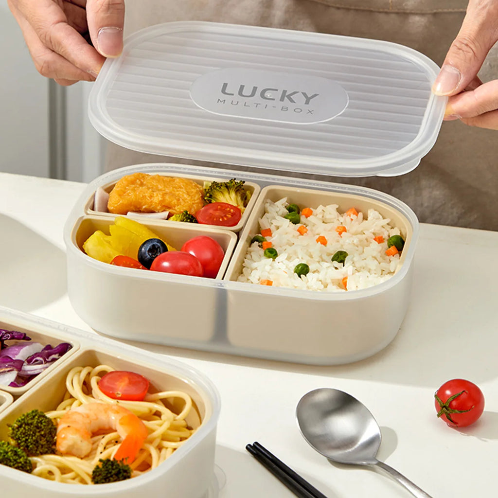 Fiambrera Bento 3 Compartimentos para Microondas