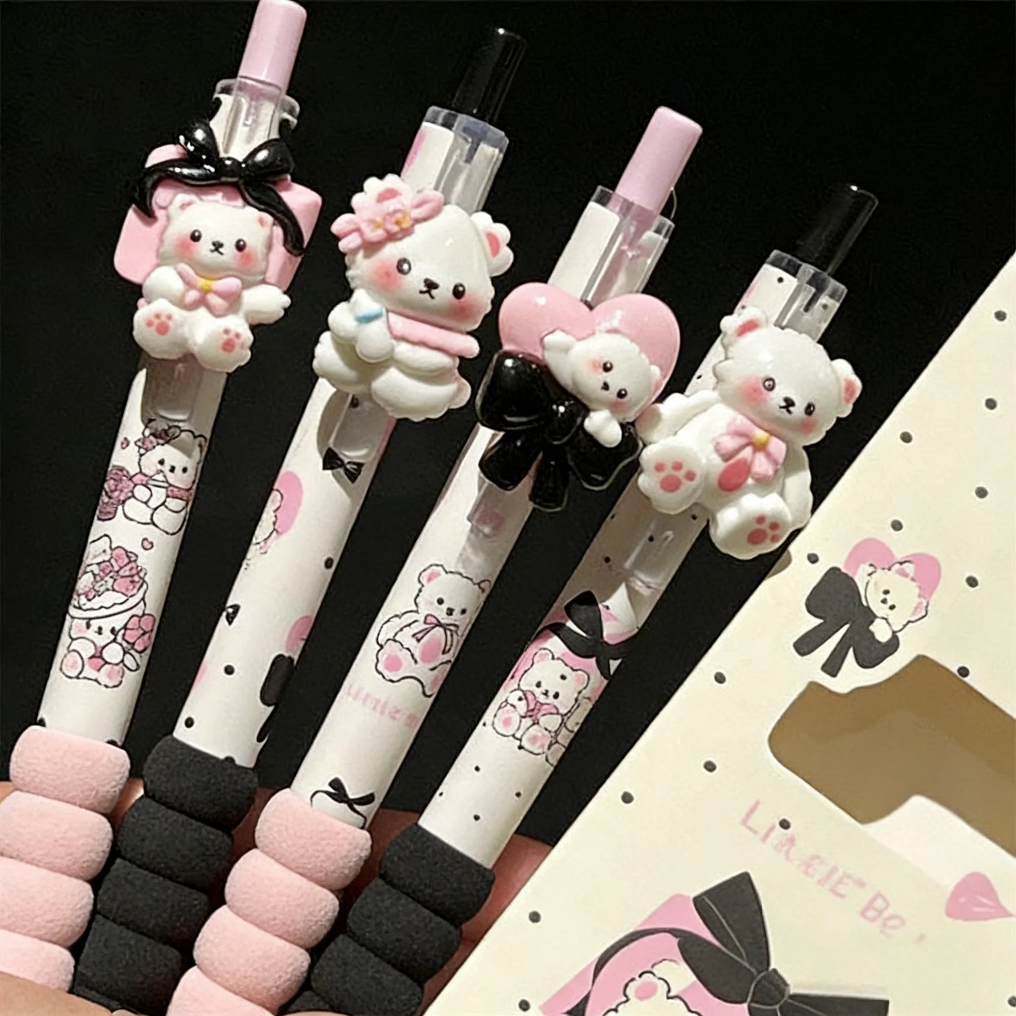 Bolígrafo de Gel Kawaii Apple Cat