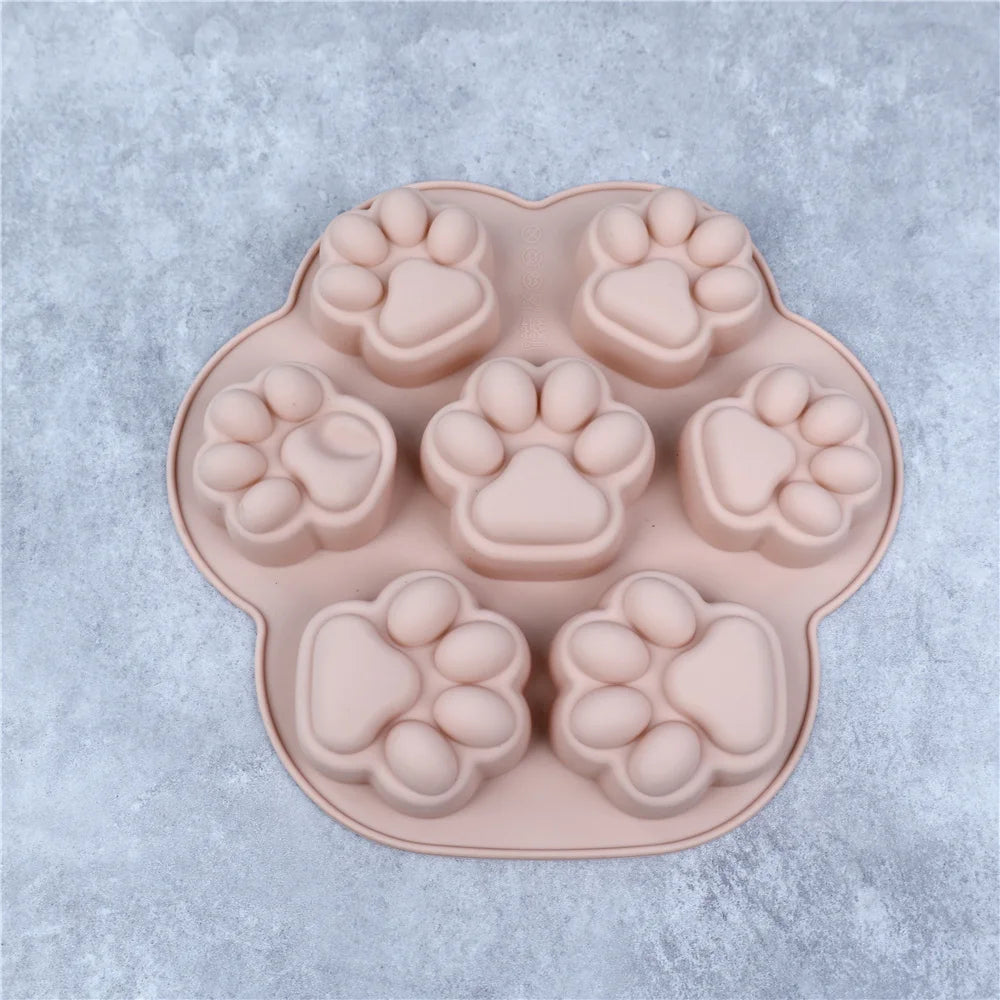 Molde de Patita de Gatito para Repostería