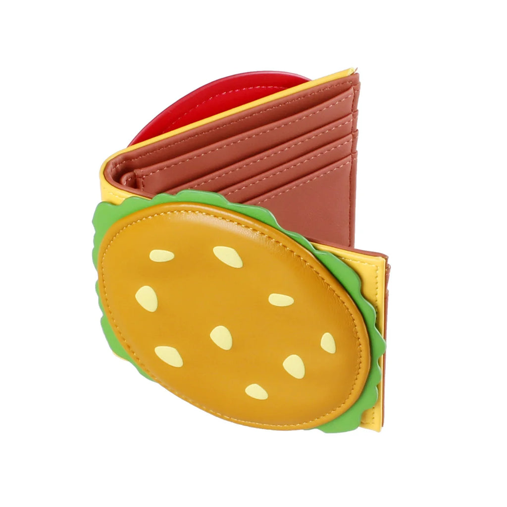 Cartera linda de mujer con forma de hamburguesa