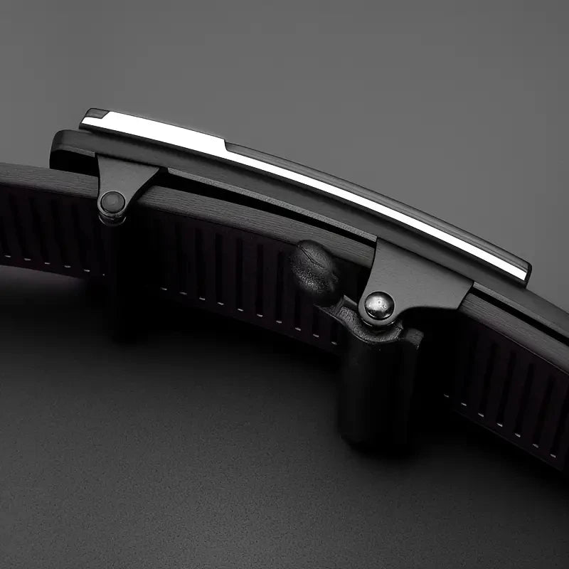 Cinturón Ejecutivo para Hombre con Hebilla Automática de Lujo