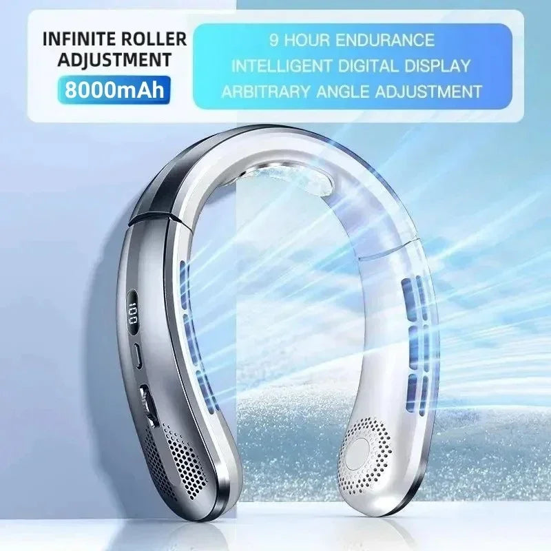 Ventilador de Cuello USB de 8000 mAh