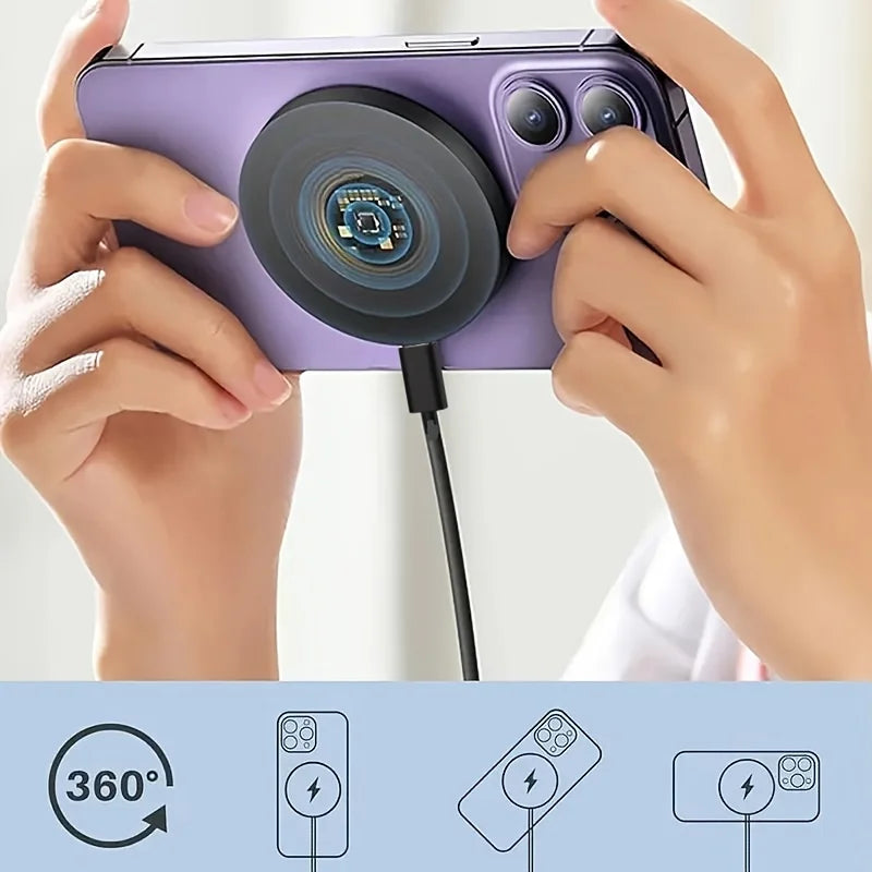 Mini Cargador Inalámbrico Magnético para Teléfono