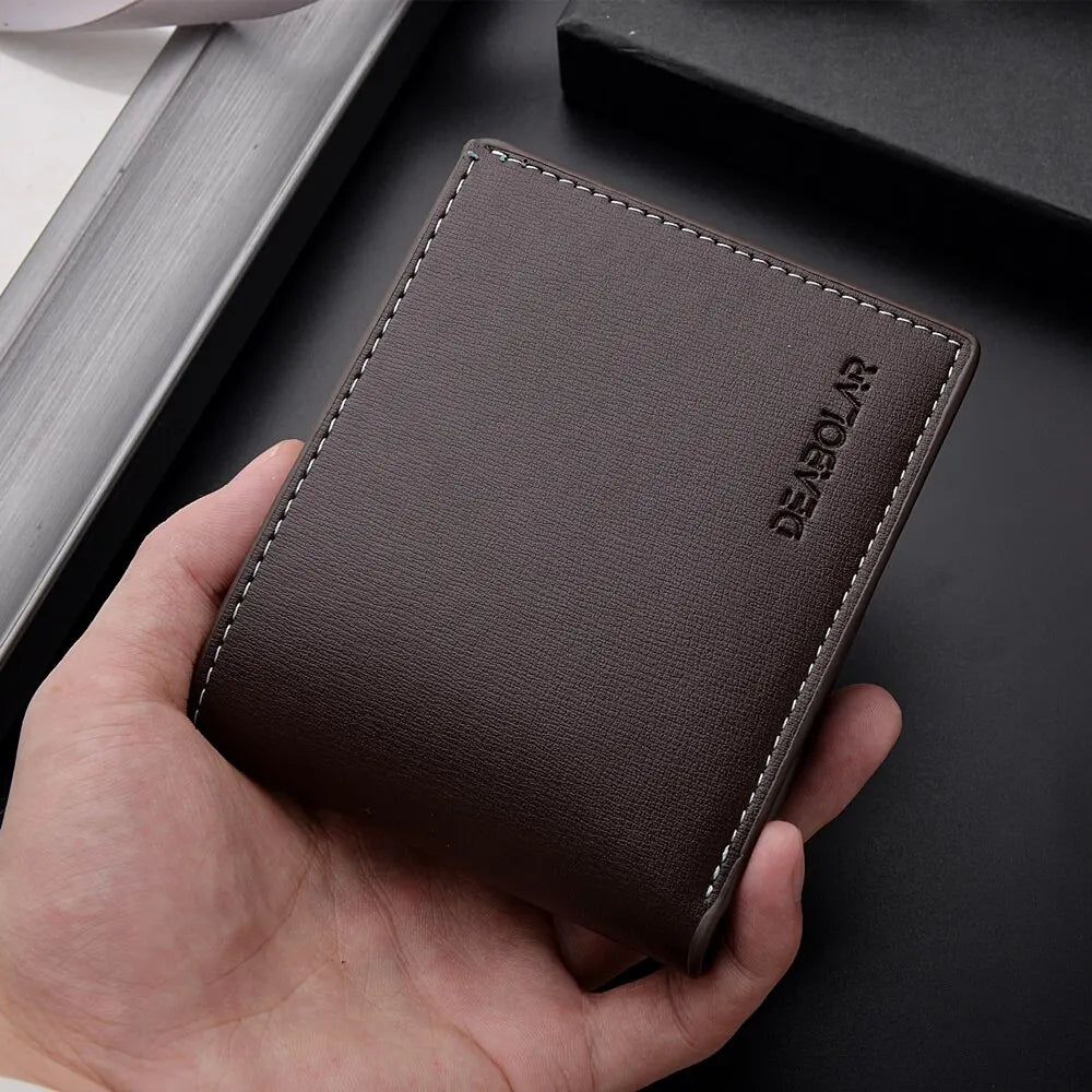 Cartera de cuero para hombre elegante