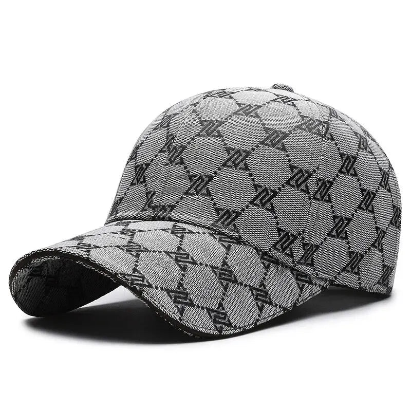 Gorra de béisbol cosida de tres líneas con protector solar