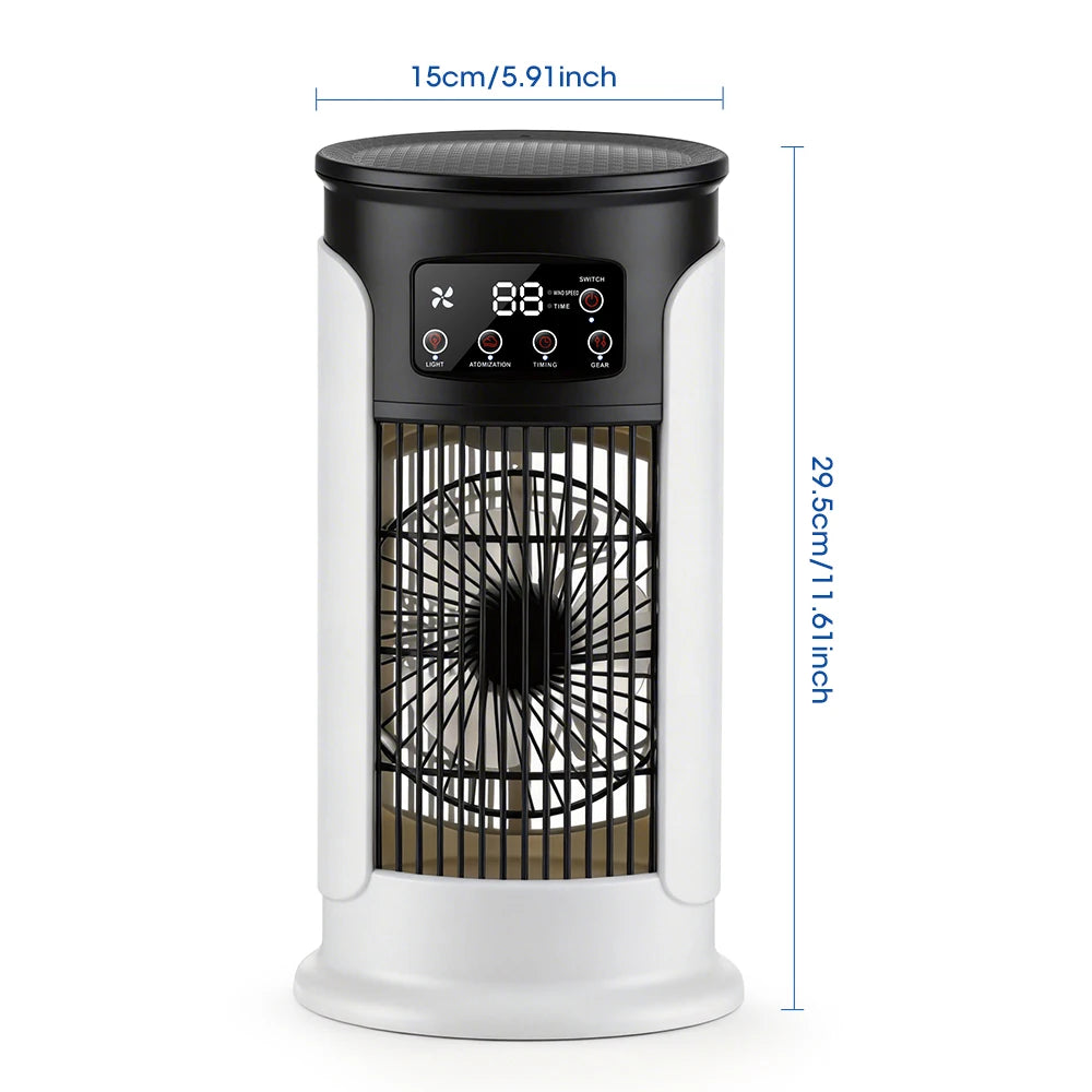Ventilador doméstico 3 en 1, aire acondicionado portátil, y enfriador de aire de 6 velocidades