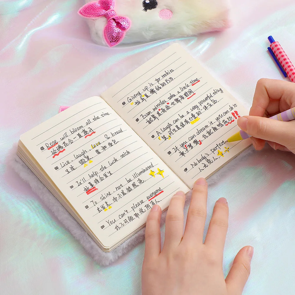 Libreta de Gato de Felpa para Regalo