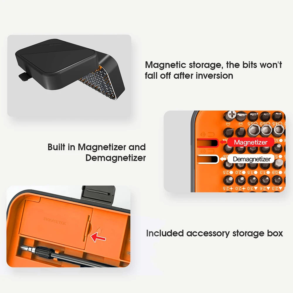 Kit de Destornilladores Magnéticos de Precisión 25/115/135/140 en 1