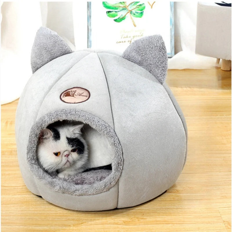 Cama para gatos a prueba de frío y cálido para invierno