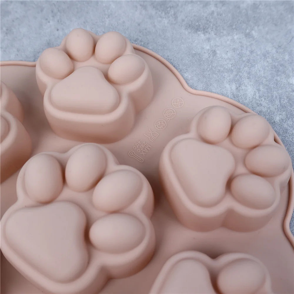 Molde de Patita de Gatito para Repostería