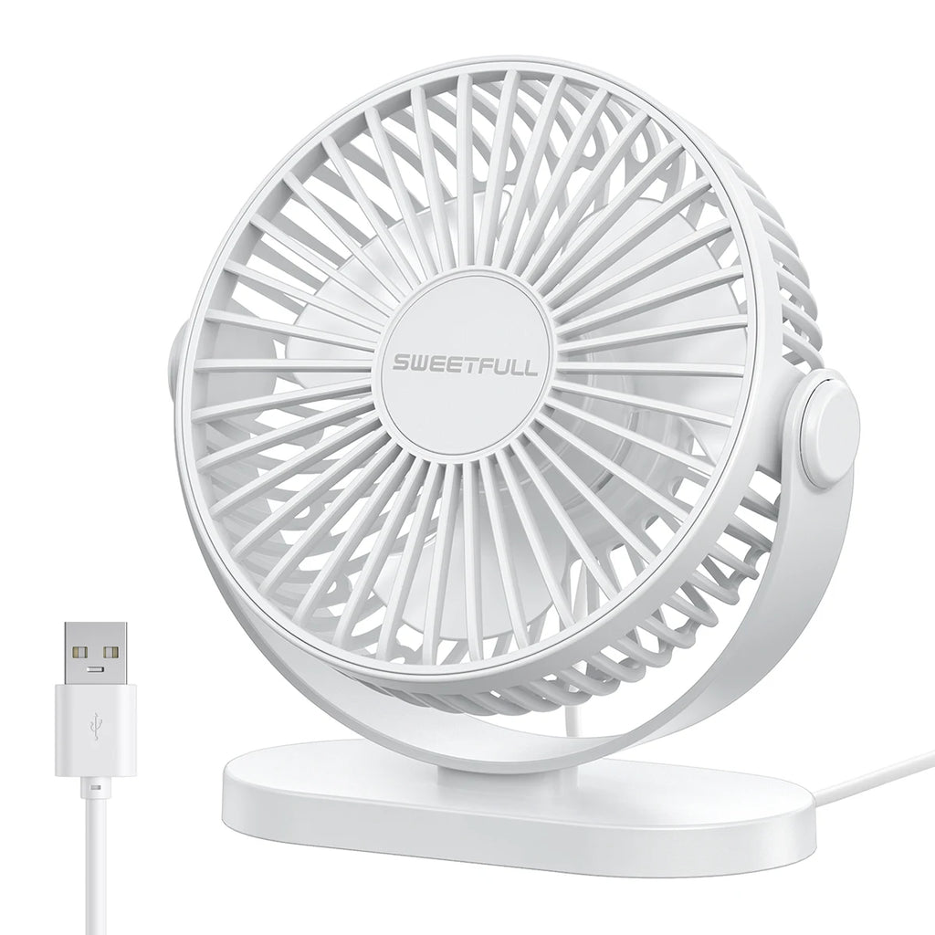Mini ventilador eléctrico montado en la pared de escritorio