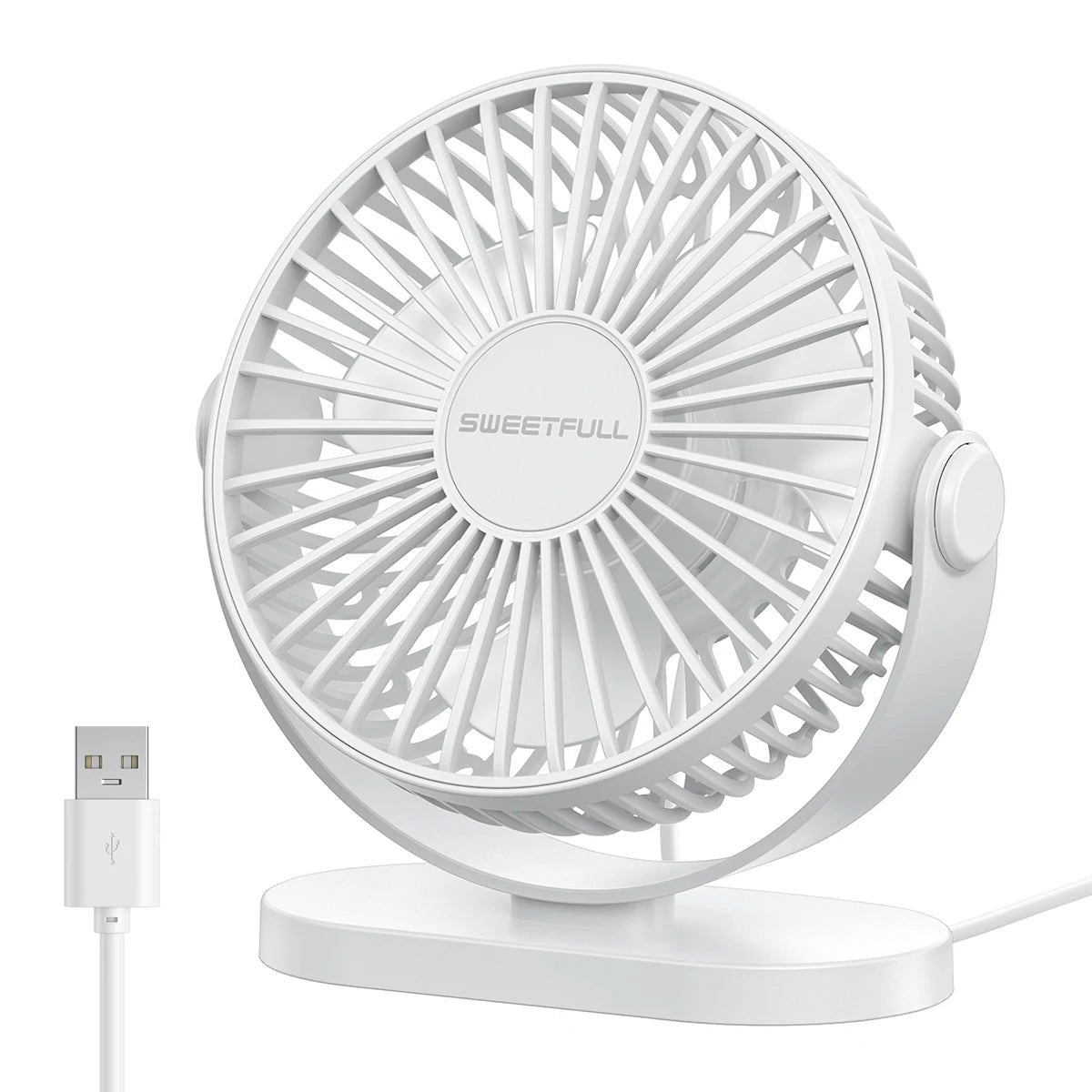 Mini ventilador eléctrico montado en la pared de escritorio