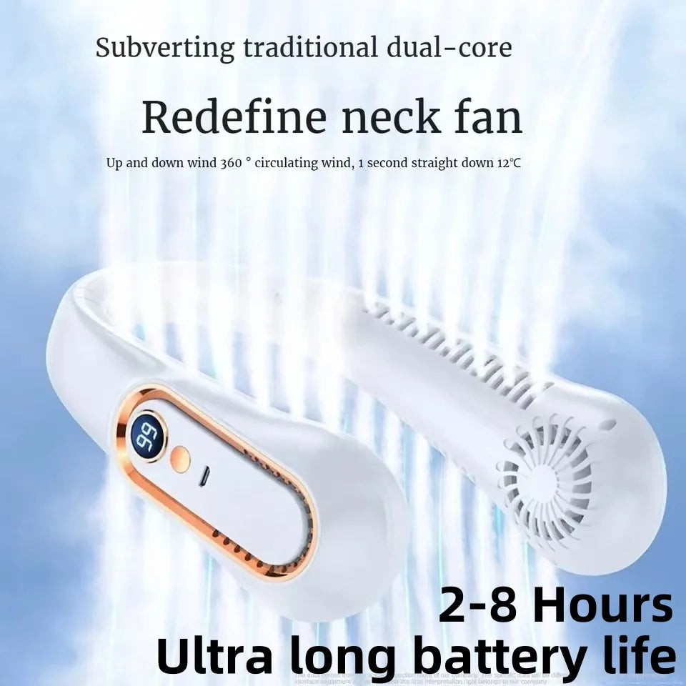 Ventilador de Cuello USB de 8000 mAh