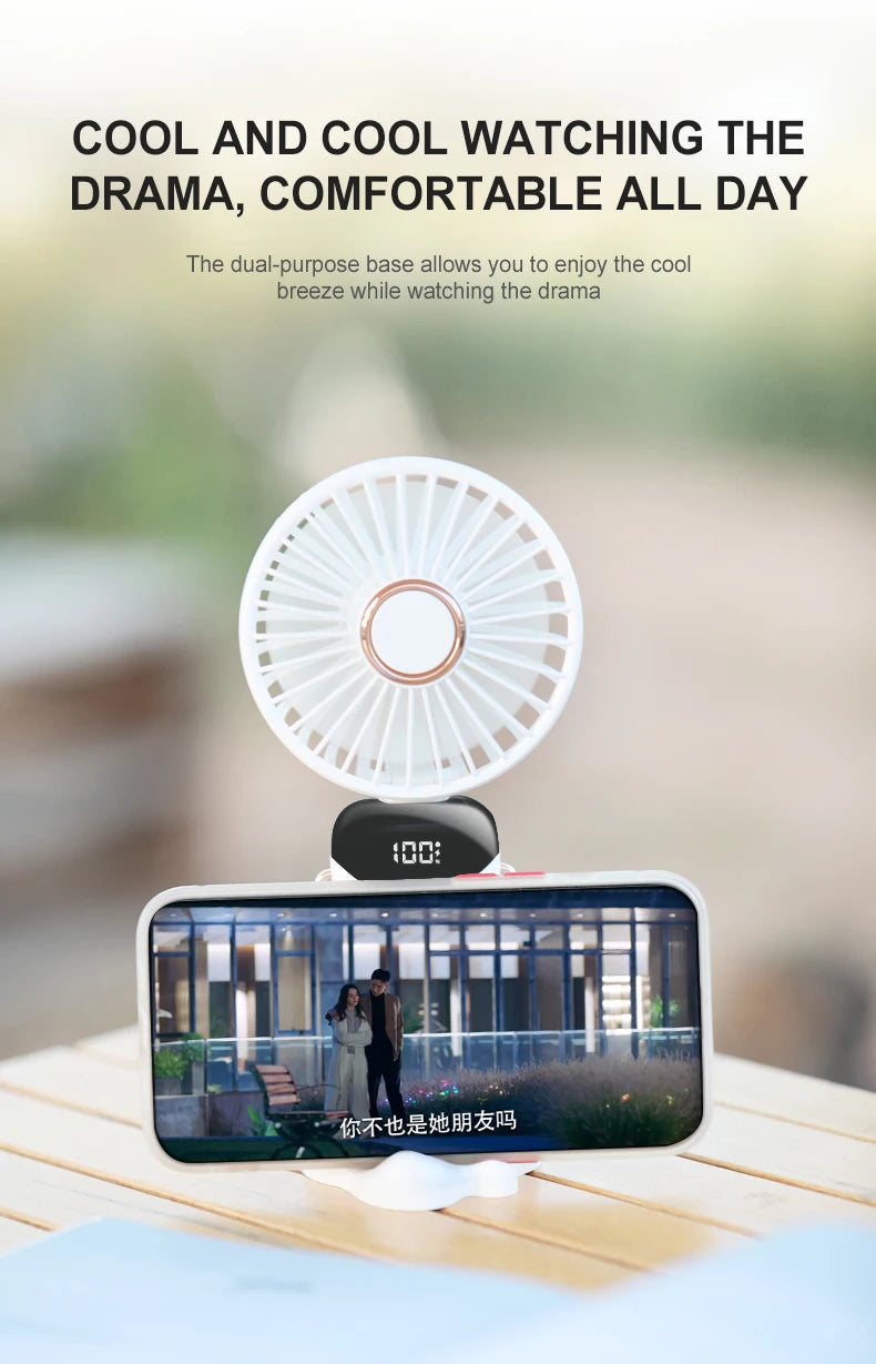 Mini ventilador de mano USB Ventilador portátil plegable