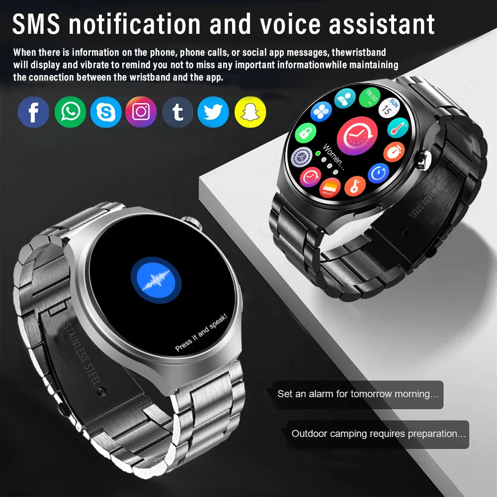 Smartwatch G.L Wear 2025 con Pantalla HD y Monitoreo de Salud