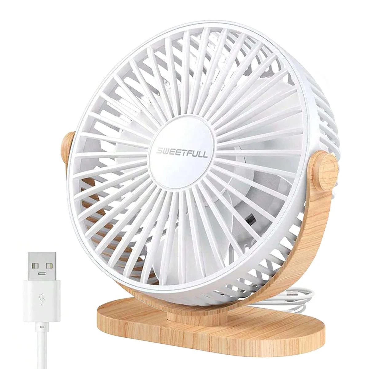 Mini ventilador eléctrico montado en la pared de escritorio