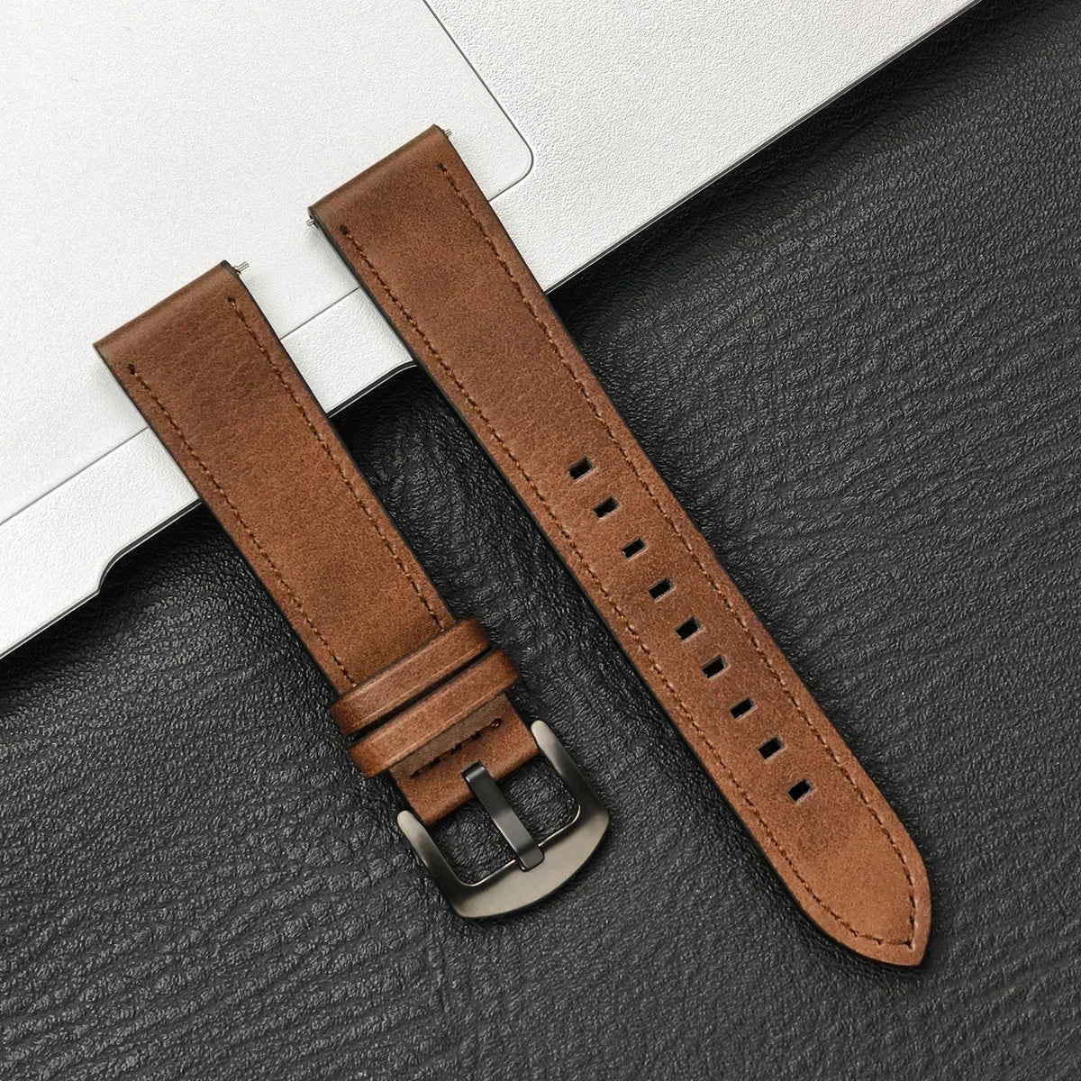 Correa de Piel Vintage 20mm/22mm para Samsung Galaxy Watch y Xiaomi Redmi Watch