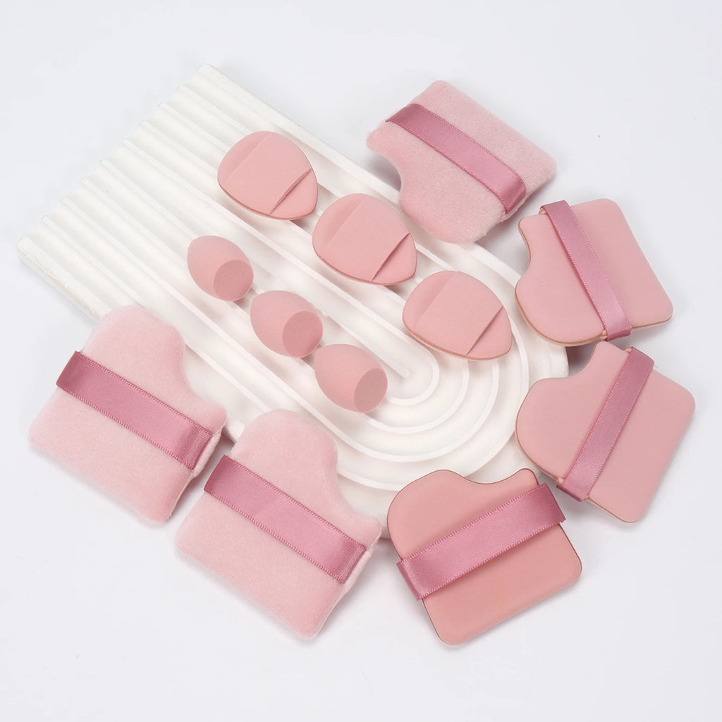 Set de Esponjas de Maquillaje 12 Piezas Multiusos