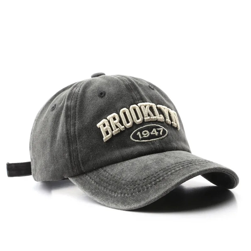 Gorras de béisbol Retro brooklyn Bordado de letras
