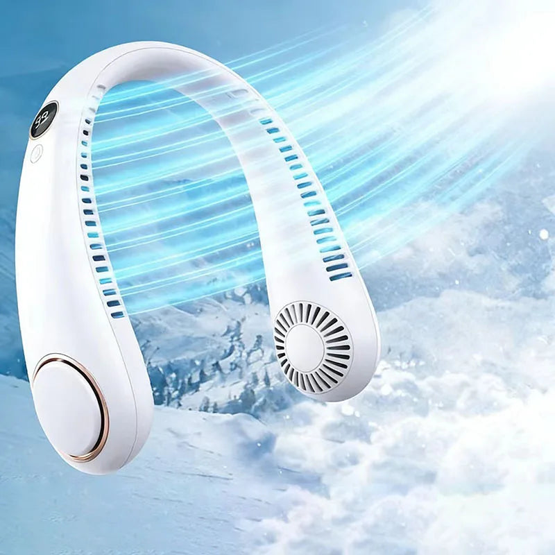 Mini Ventilador de Cuello Portátil sin Aspas