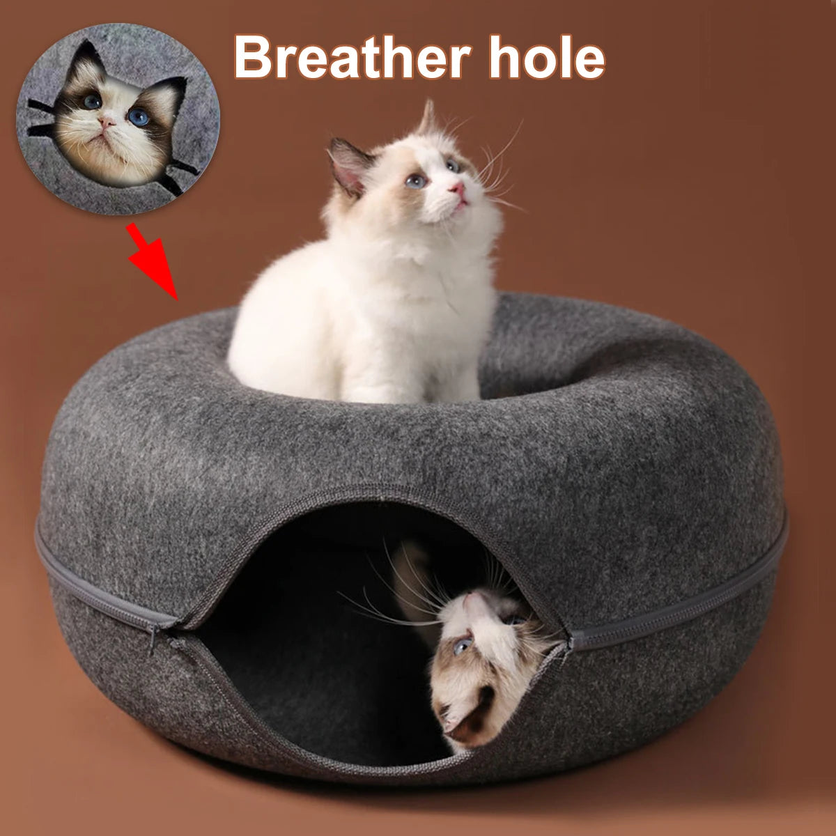 Túnel B Donut para gatos, túnel interactivo