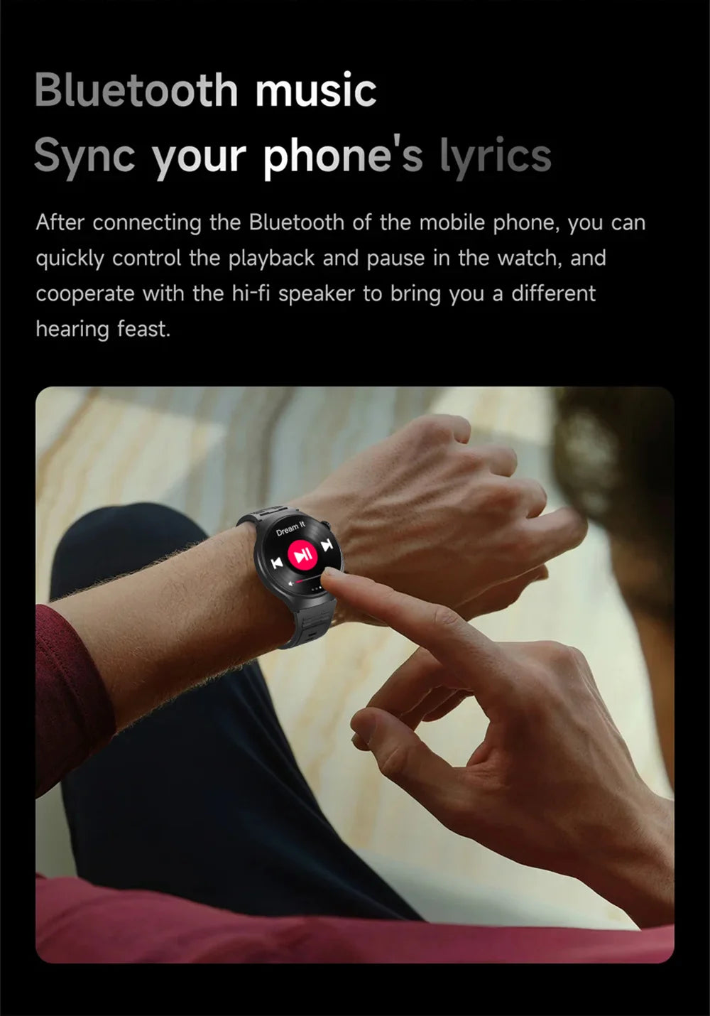 Smartwatch G.L Wear 2025 con Pantalla HD y Monitoreo de Salud