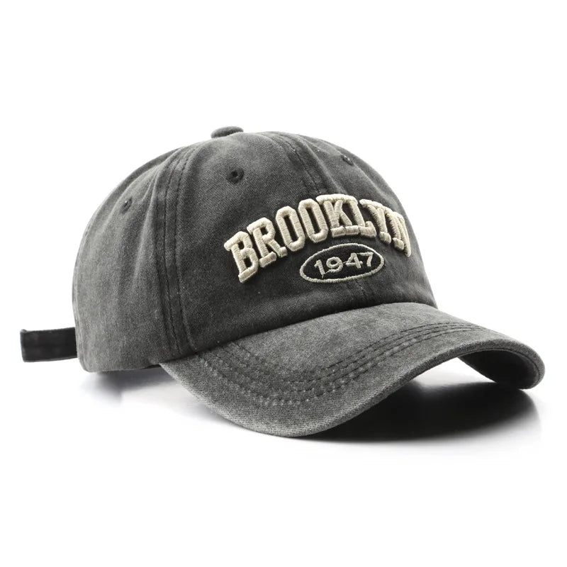 Gorras de béisbol Retro brooklyn Bordado de letras