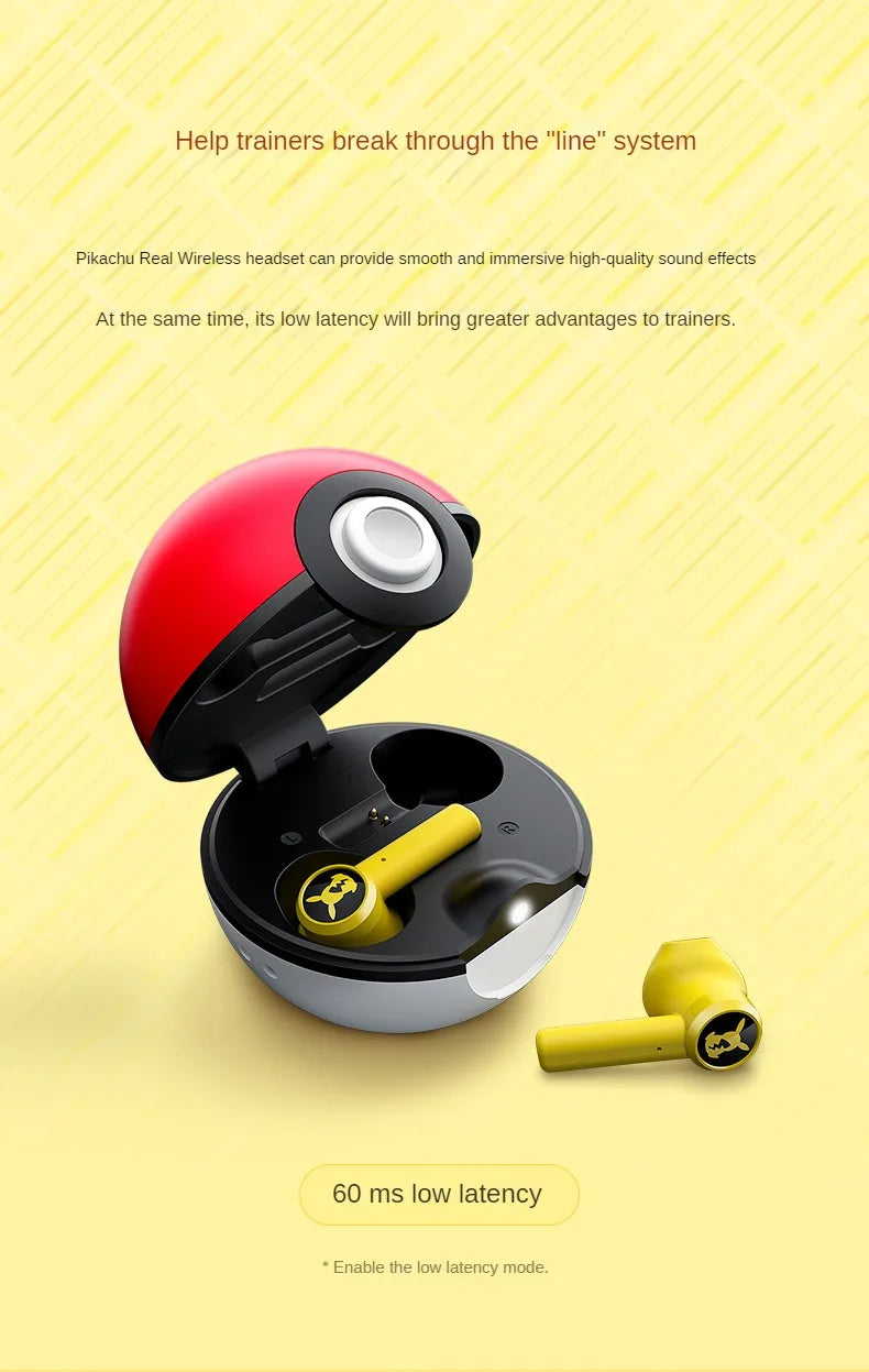 Auriculares inalámbricos Bluetooth de pokebola