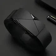 Cinturón Ejecutivo para Hombre con Hebilla Automática de Lujo