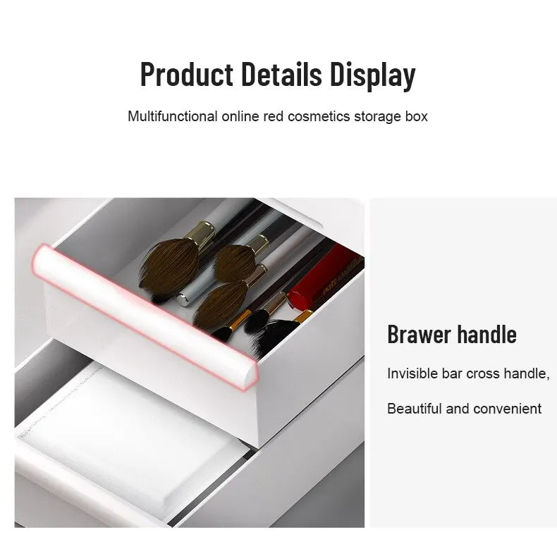 Organizador de Maquillaje con Cajón Blanco