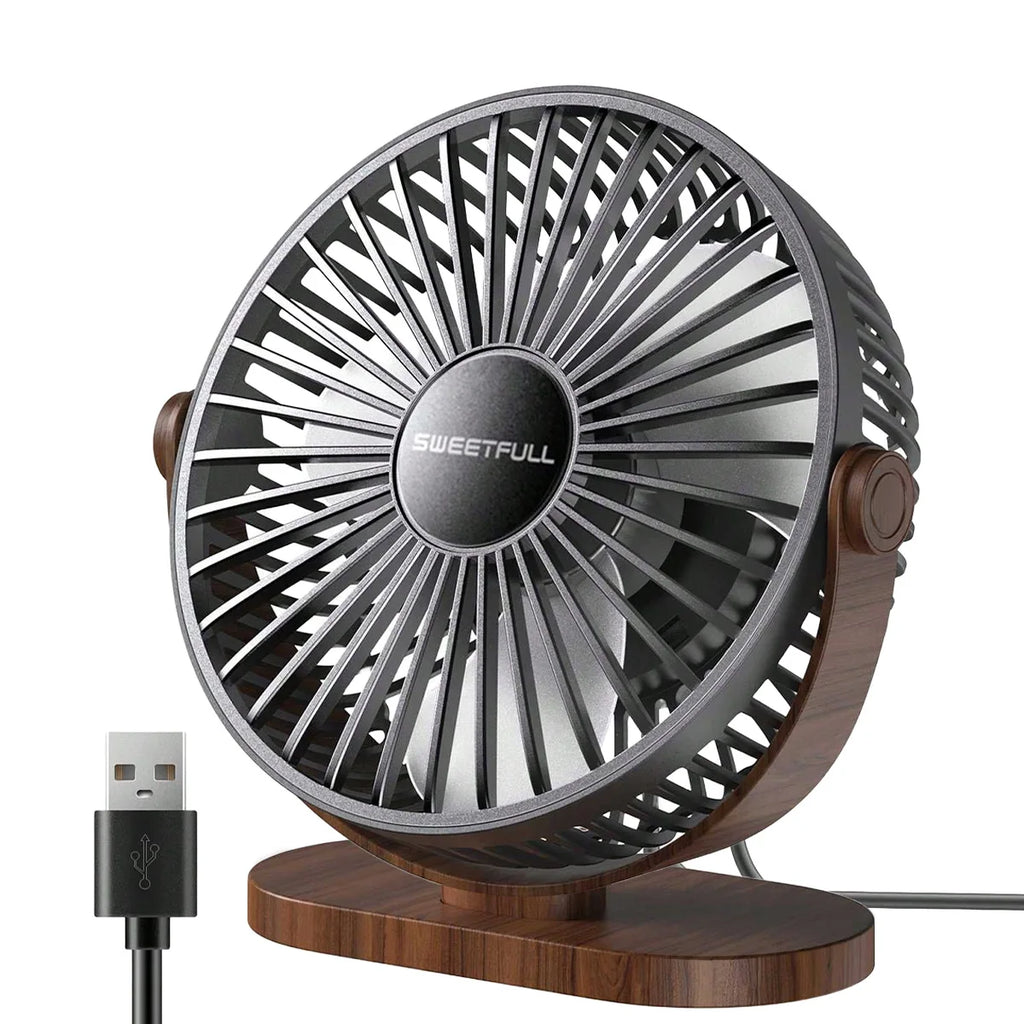 Mini ventilador eléctrico montado en la pared de escritorio