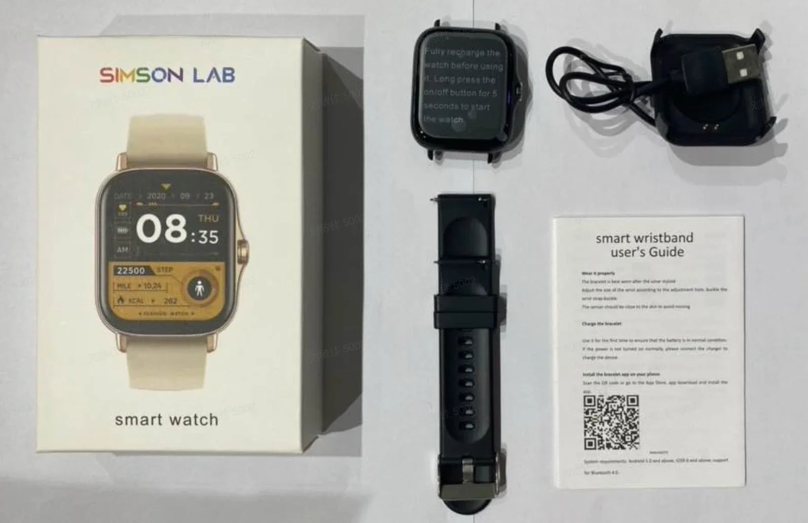 Smartwatch Bluetooth con Pantalla a Color y Monitoreo de Salud