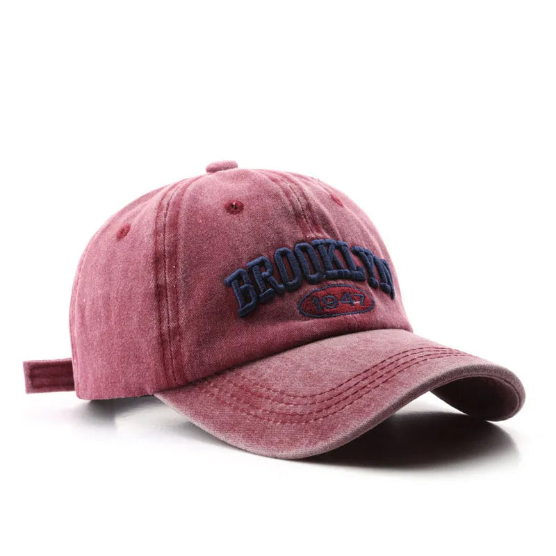 Gorras de béisbol Retro brooklyn Bordado de letras