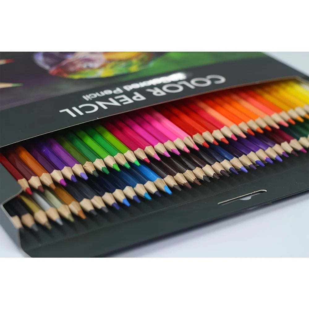 Juego de lápices de colores, pasteles al óleo de núcleo suave para libros para colorear