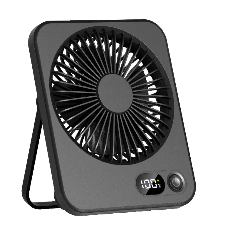 Ventilador de Escritorio Portátil, Ventilador Recargable USB 180 °