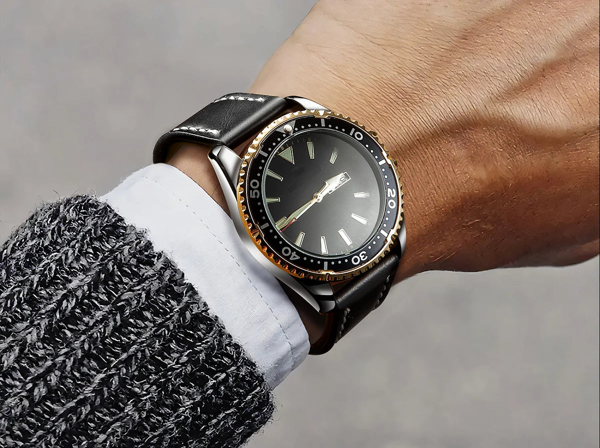 Correa Vintage de Piel SAMCO para Reloj con Hebilla de Acero inoxidable