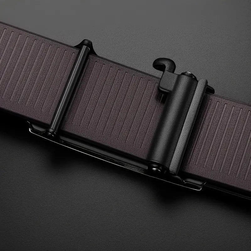 Cinturón Ejecutivo para Hombre con Hebilla Automática de Lujo
