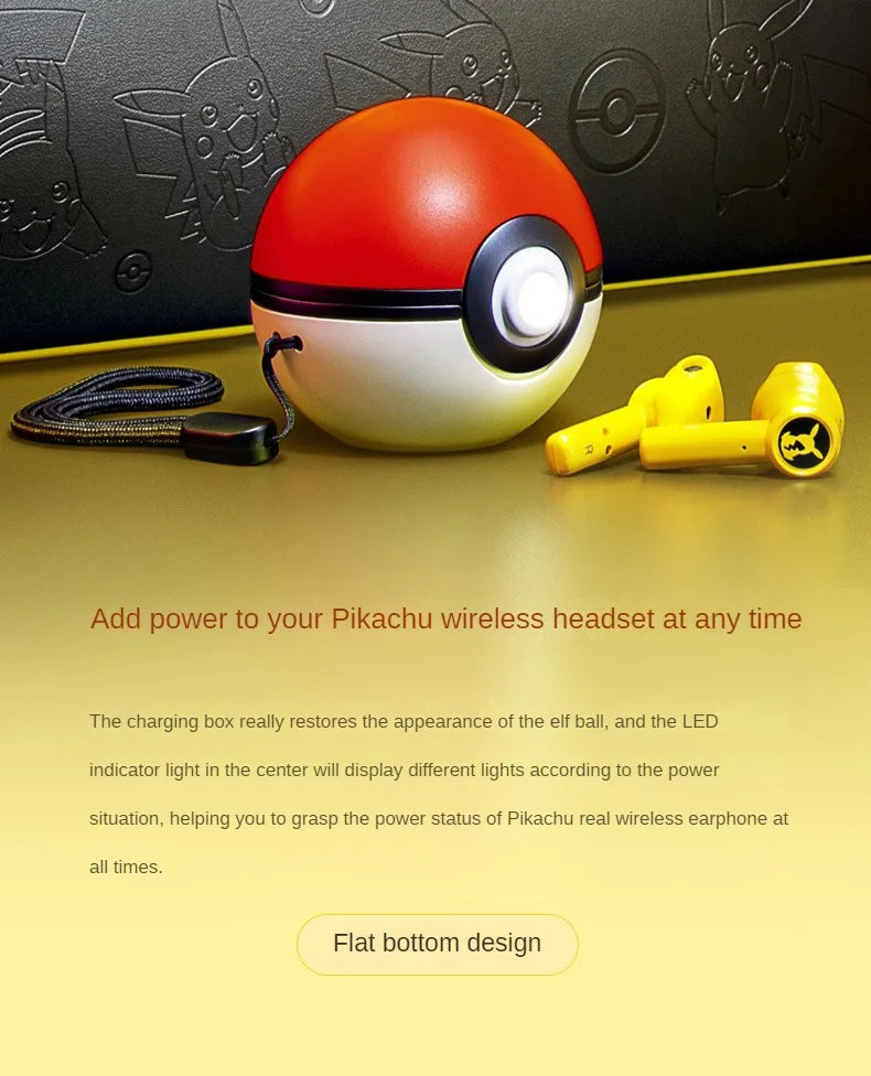 Auriculares inalámbricos Bluetooth de pokebola
