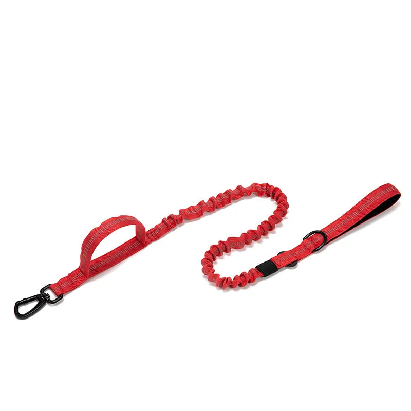 Collar y Correa Táctica Reflectante para Perros Grandes