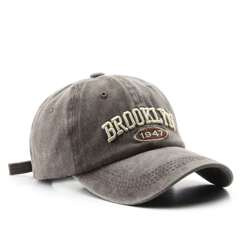 Gorras de béisbol Retro brooklyn Bordado de letras